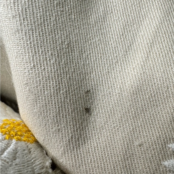 Anthropologie Maeve Embroidered Daisy Trench Coat Size 22 Cotton Hemp - Picture 10 of 16